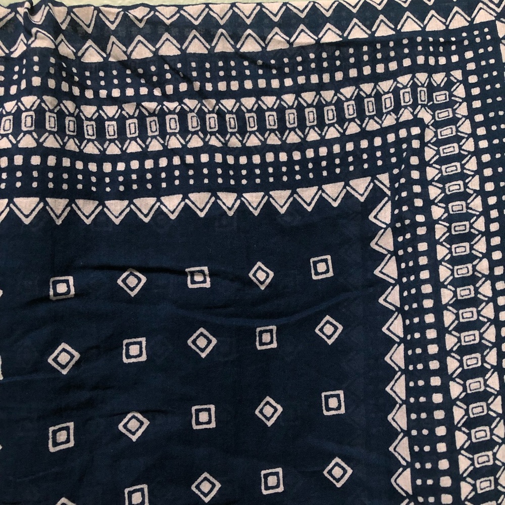 Madewell Long Cotton Scarf - Bandana Design